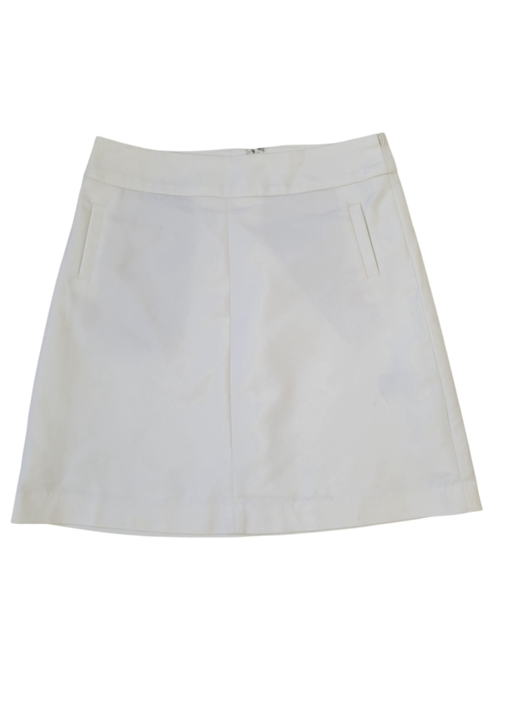 Rw&Co Women's Beige A-Line Mini Skirt Size S/P Waist 28 Length 19 Lined — image 5 of 8